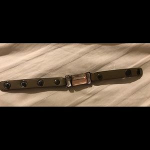 Yik Fung adjustable leather bracelet